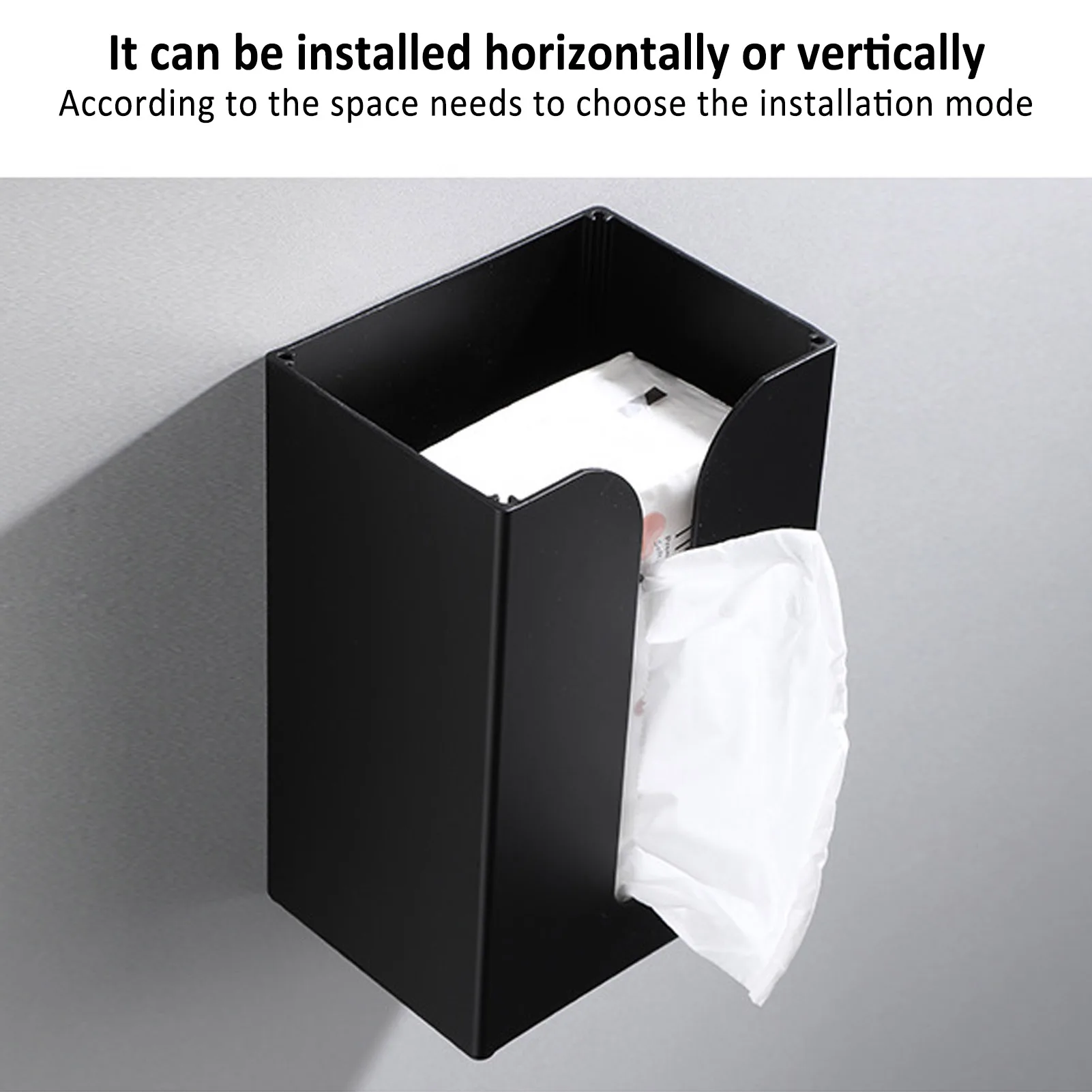 Black Tissue Box Holder Stand Wall Mount Napkin Organizer for Kitchen Bathroom Toilet Household Accessory Toilet Paper Rack
Black Tissue Box Holder Stand Wall Mount Napkin Organizer for Kitchen Bathroom Toilet Household Accessory Toilet Paper Rack