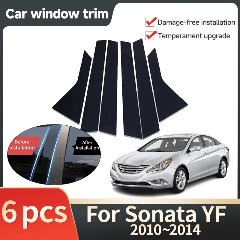 Car Window Trim Cover for Hyundai Sonata YF i45 2010 2011 2012 2013 2014 6pcs Door Stickers Bright Black Decal Accessories Tools
Car Window Trim Cover for Hyundai Sonata YF i45 2010 2011 2012 2013 2014 6pcs Door Stickers Bright Black Decal Accessories Tools