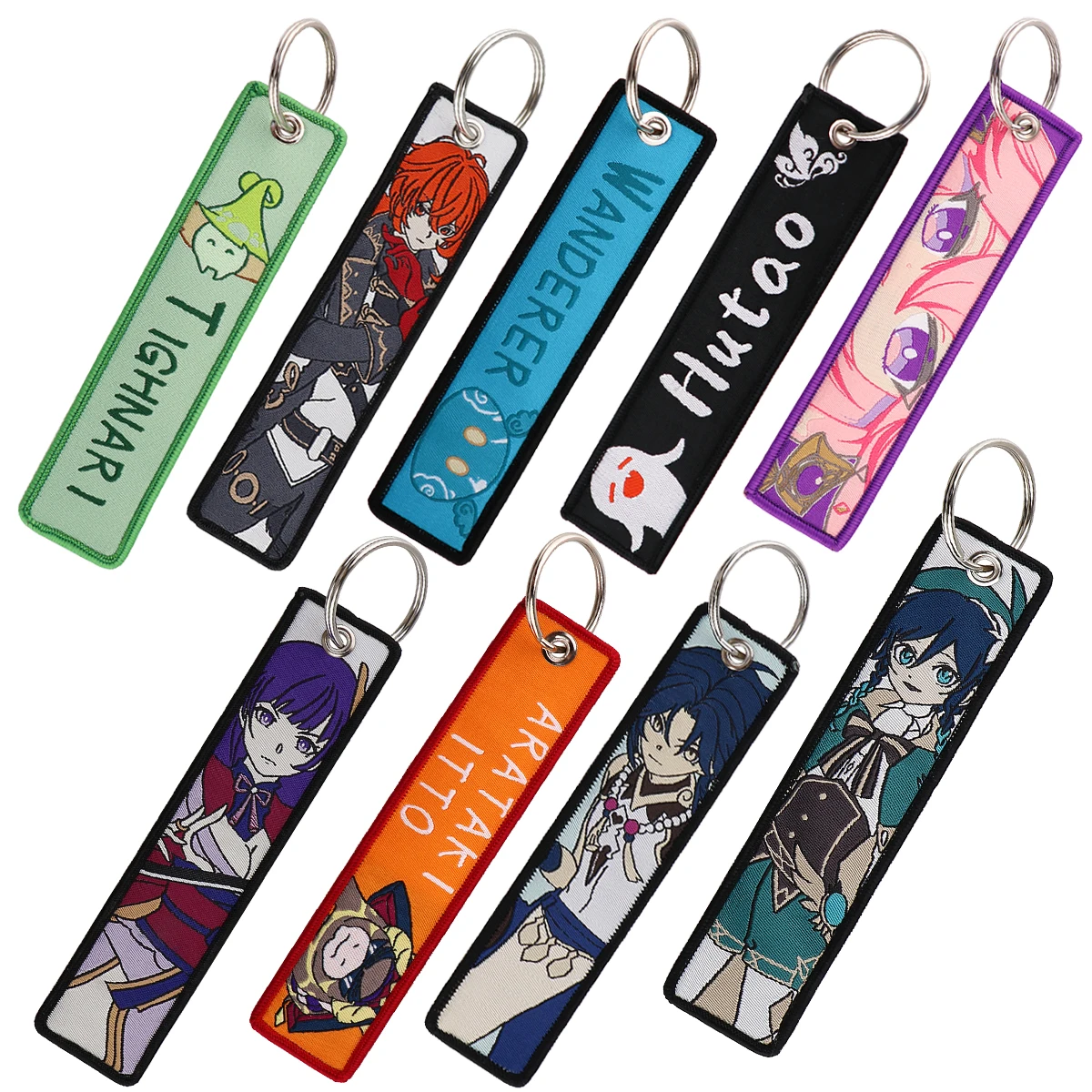 Anime Game Embroidery Key Fobs Hutao Key Tags Keychains for Fans Car Keyring Cosplay Accessories Backpack Chaveiro Toys Gift
Anime Game Embroidery Key Fobs Hutao Key Tags Keychains for Fans Car Keyring Cosplay Accessories Backpack Chaveiro Toys Gift