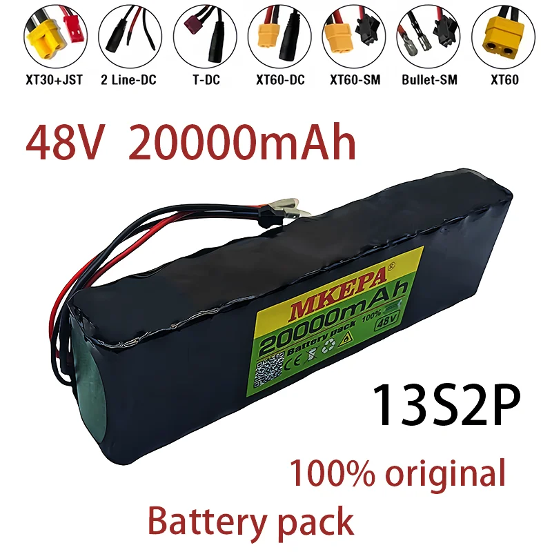 48V 20Ah 13S2P Electric Scooter Battery Pack 18650 Lithium Ion Battery 1000w Electric Scooter E-bike Conversion Kit BMS +Charger
48V 20Ah 13S2P Electric Scooter Battery Pack 18650 Lithium Ion Battery 1000w Electric Scooter E-bike Conversion Kit BMS +Charger