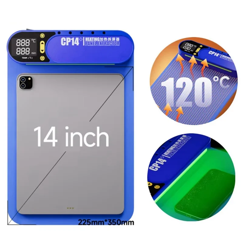 A29F-CP14+ LCD Screen Separator With Dust Detection Light, Pre-Heating Remove Pad For Iphone Ipad Display Screens, US Plug
A29F-CP14+ LCD Screen Separator With Dust Detection Light, Pre-Heating Remove Pad For Iphone Ipad Display Screens, US Plug