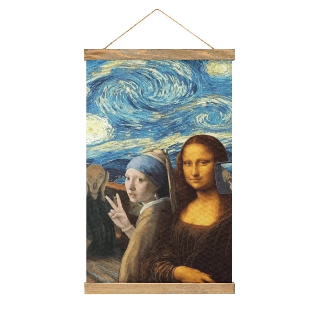 Canvas Hanging Picture Girl With A Pearl Earring Selfie With Mona Funny Graphic Draw Hotel Wall Decoration Style Decorate
Canvas Hanging Picture Girl With A Pearl Earring Selfie With Mona Funny Graphic Draw Hotel Wall Decoration Style Decorate