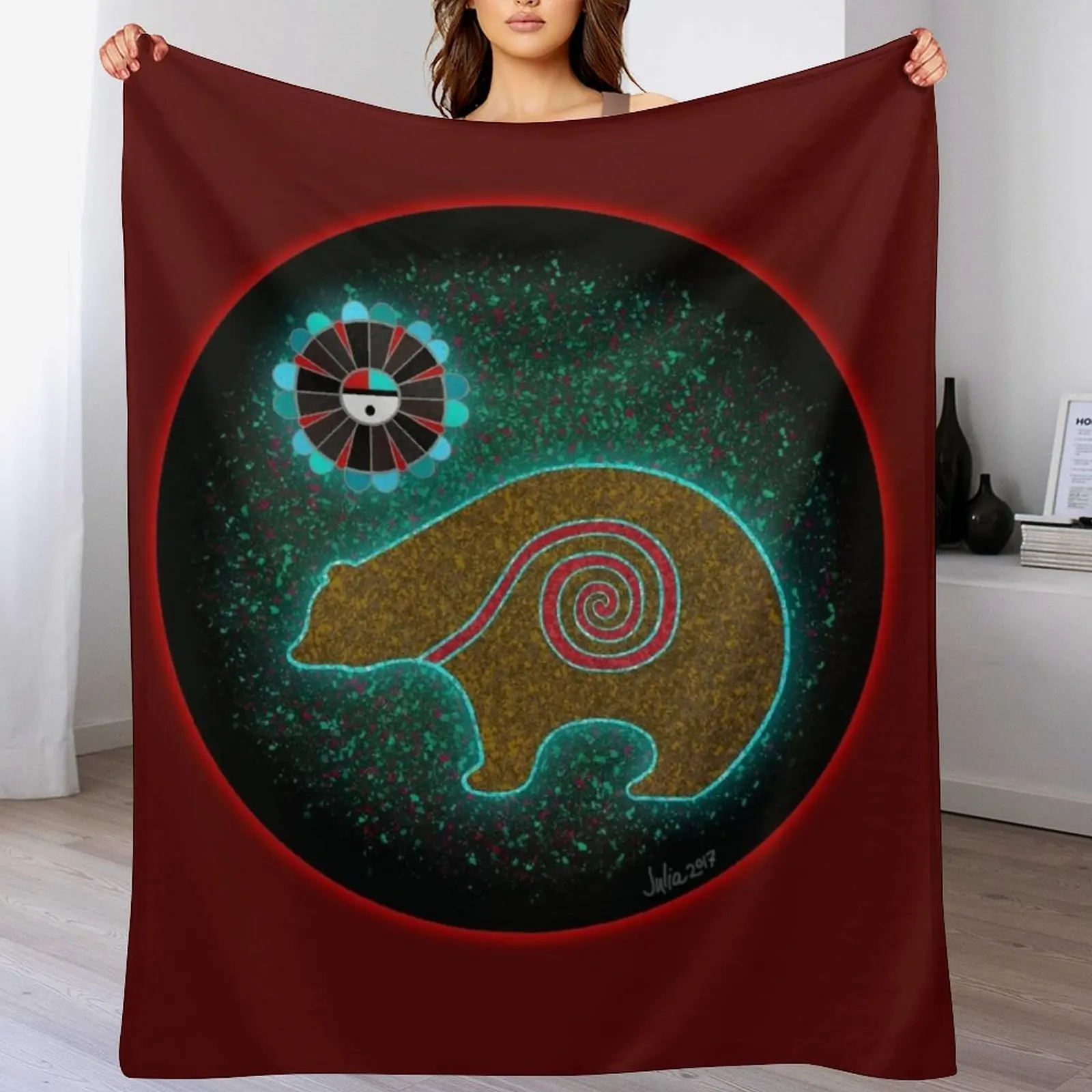 Zuni Life Force Bear Throw Blanket Durable Warm Blanket for Daily Home Use
Zuni Life Force Bear Throw Blanket Durable Warm Blanket for Daily Home Use