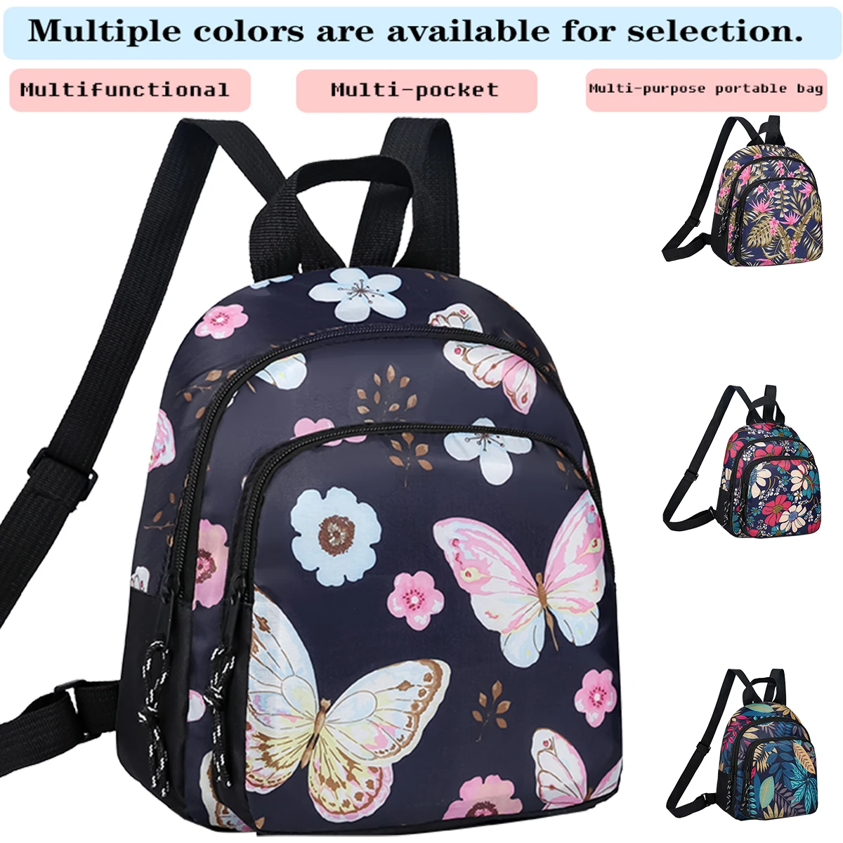 Модный стильный рюкзак с цветочным принтом, легкий регулируемый ремень с несколькими дизайнами для ежедневного использования, праздничные подарки, повседневная функциональная сумка
Модный стильный рюкзак с цветочным принтом, легкий регулируемый ремень с несколькими дизайнами для ежедневного использования, праздничные подарки, повседневная функциональная сумка