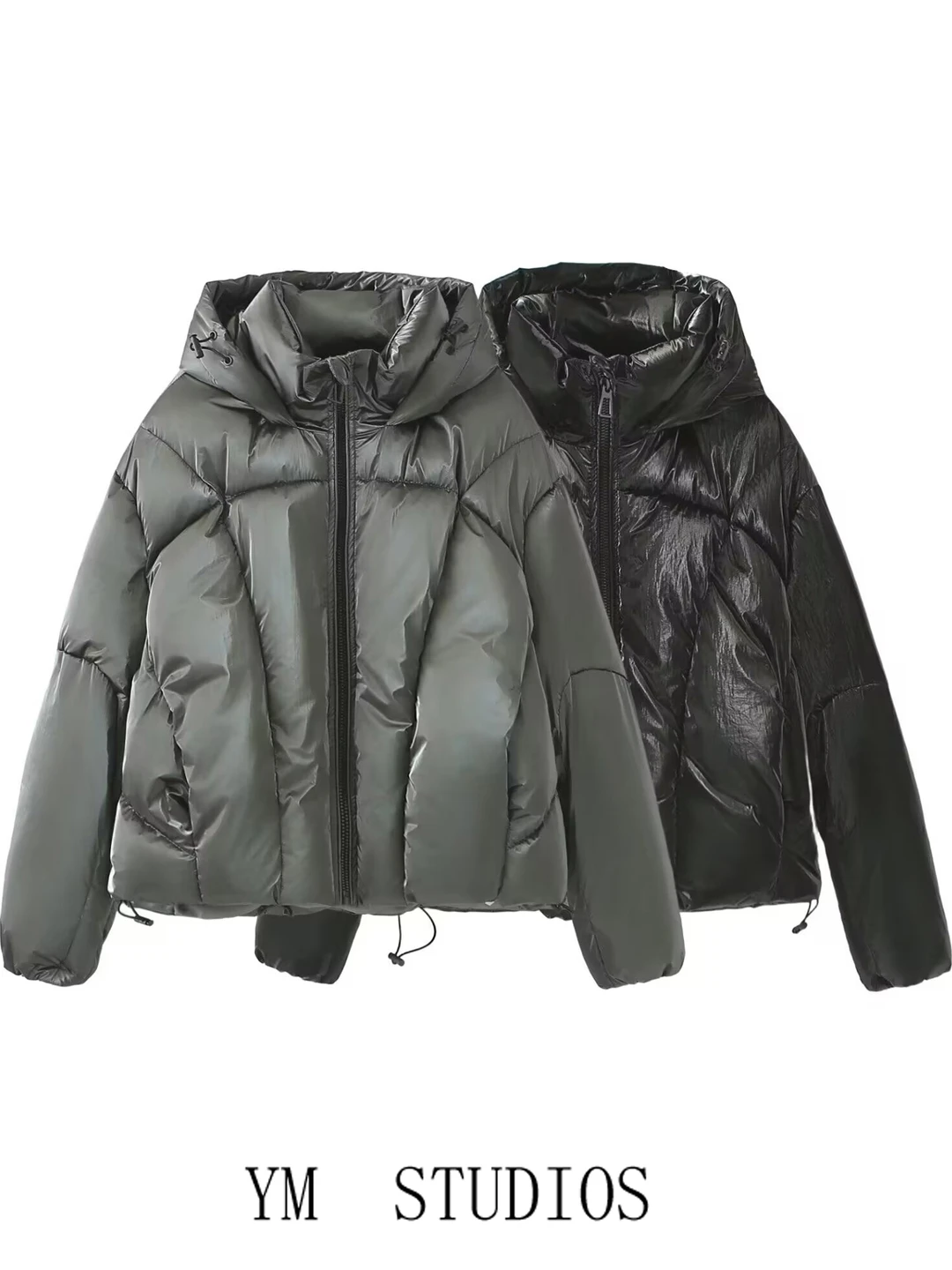 Women's Thiened Hooded down Cotton Jaet ort Bread Sle Warmth Metal Layering Faionable Winter Coat Zipper Closure
Women's Thiened Hooded down Cotton Jaet ort Bread Sle Warmth Metal Layering Faionable Winter Coat Zipper Closure