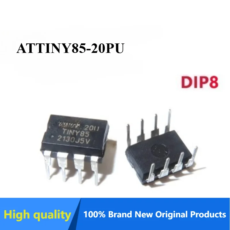 2/10PCS ATTINY85-20PU ATTINY85- 20 ATTINY85 DIP Diy Electronic 85 For Arduino IDE TINY85 8P 8 PIN Original stock
2/10PCS ATTINY85-20PU ATTINY85- 20 ATTINY85 DIP Diy Electronic 85 For Arduino IDE TINY85 8P 8 PIN Original stock
