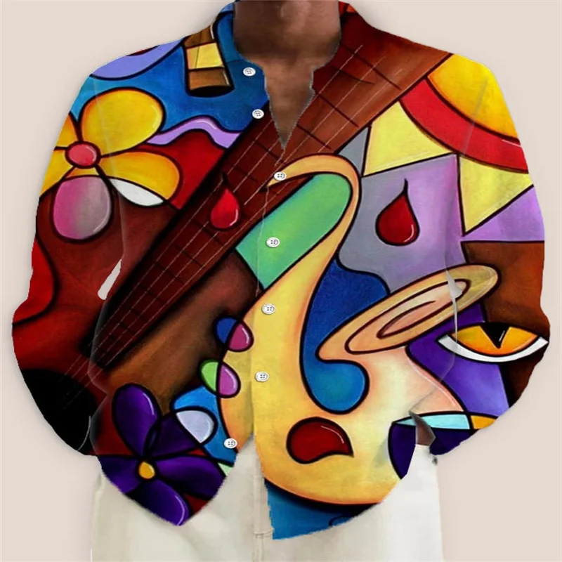 2025 New Men's 3D Art Painting Fashion Print Single Breasted Long Sleeve Shirt Casual Shirt Men's Loose Lapel Long Sleeve
2025 New Men's 3D Art Painting Fashion Print Single Breasted Long Sleeve Shirt Casual Shirt Men's Loose Lapel Long Sleeve