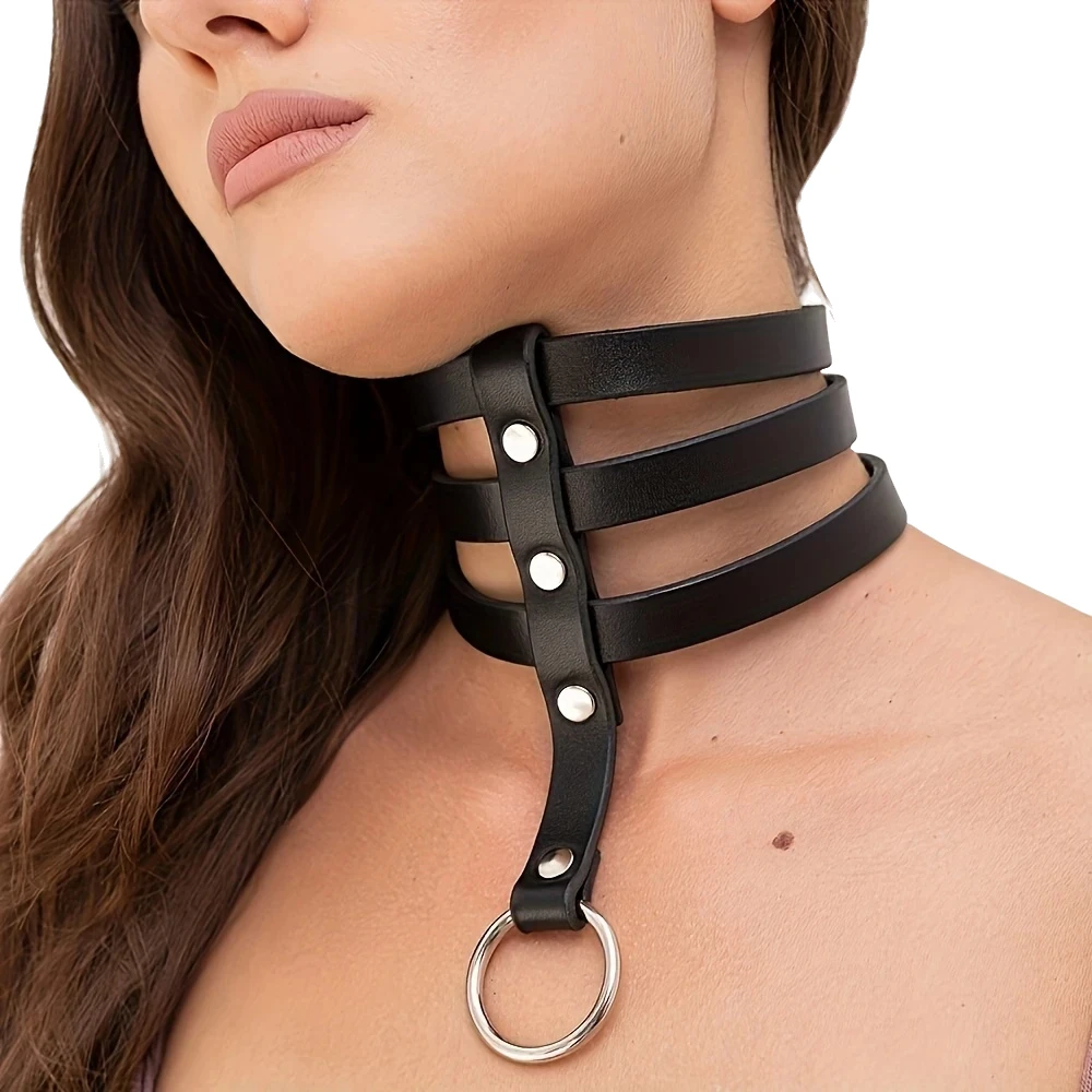 Women Black Multilayers Necklace Vintage Charm Gothic Spike Rivet Collar PU Leather Necklace Women Punk Necklace Party Accessory
Women Black Multilayers Necklace Vintage Charm Gothic Spike Rivet Collar PU Leather Necklace Women Punk Necklace Party Accessory