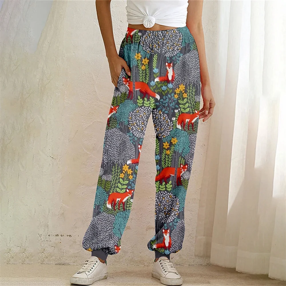 New Women's Loose Pocket Sports Pants Fox 3D Printing Autumn/Winter Fashion Casual Street Sports Pants Warm Pants
New Women's Loose Pocket Sports Pants Fox 3D Printing Autumn/Winter Fashion Casual Street Sports Pants Warm Pants