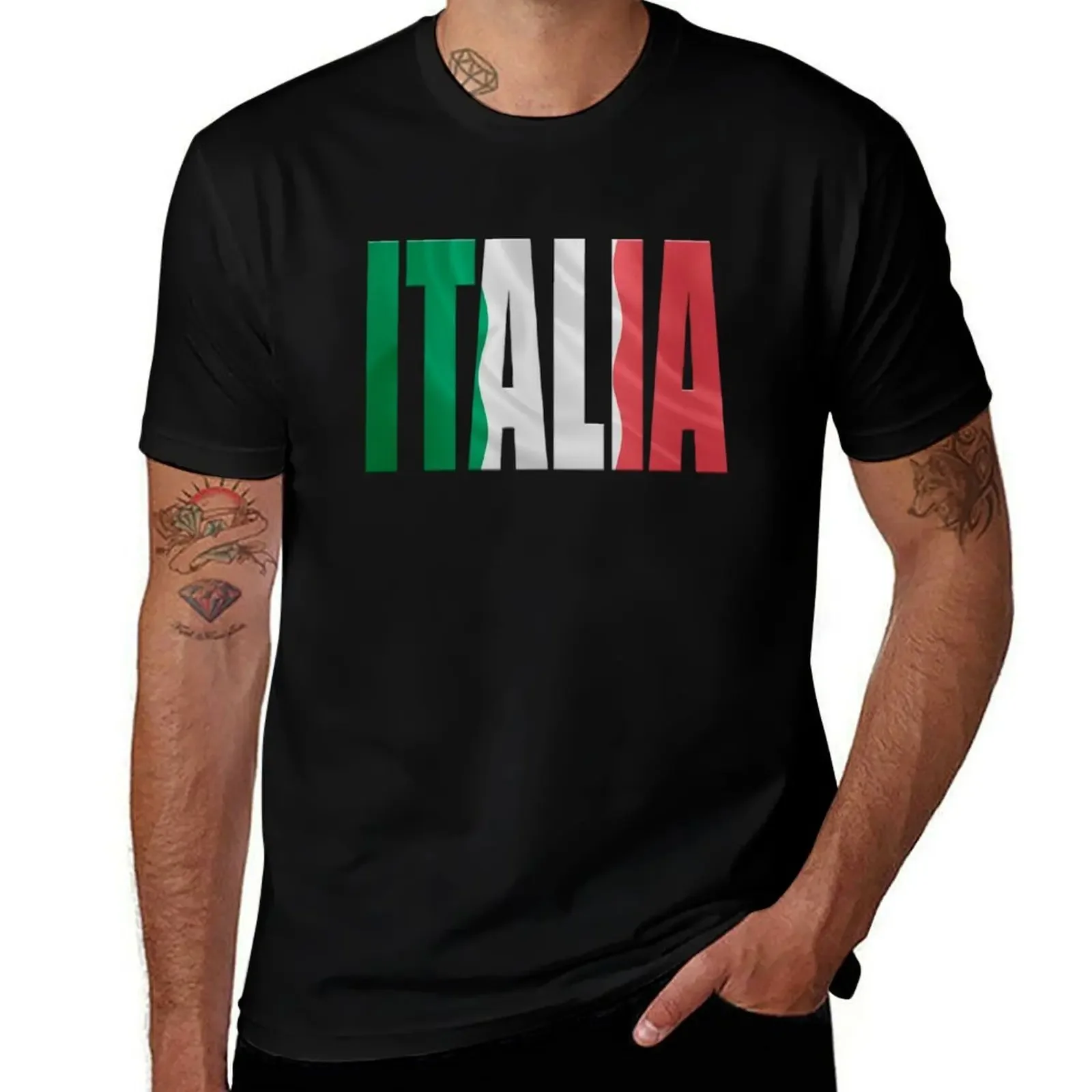 Word Italia with an overlay of a facsimile of the Italian flag. T-Shirt blacks funny costumes custom shirt men t shirt
Word Italia with an overlay of a facsimile of the Italian flag. T-Shirt blacks funny costumes custom shirt men t shirt