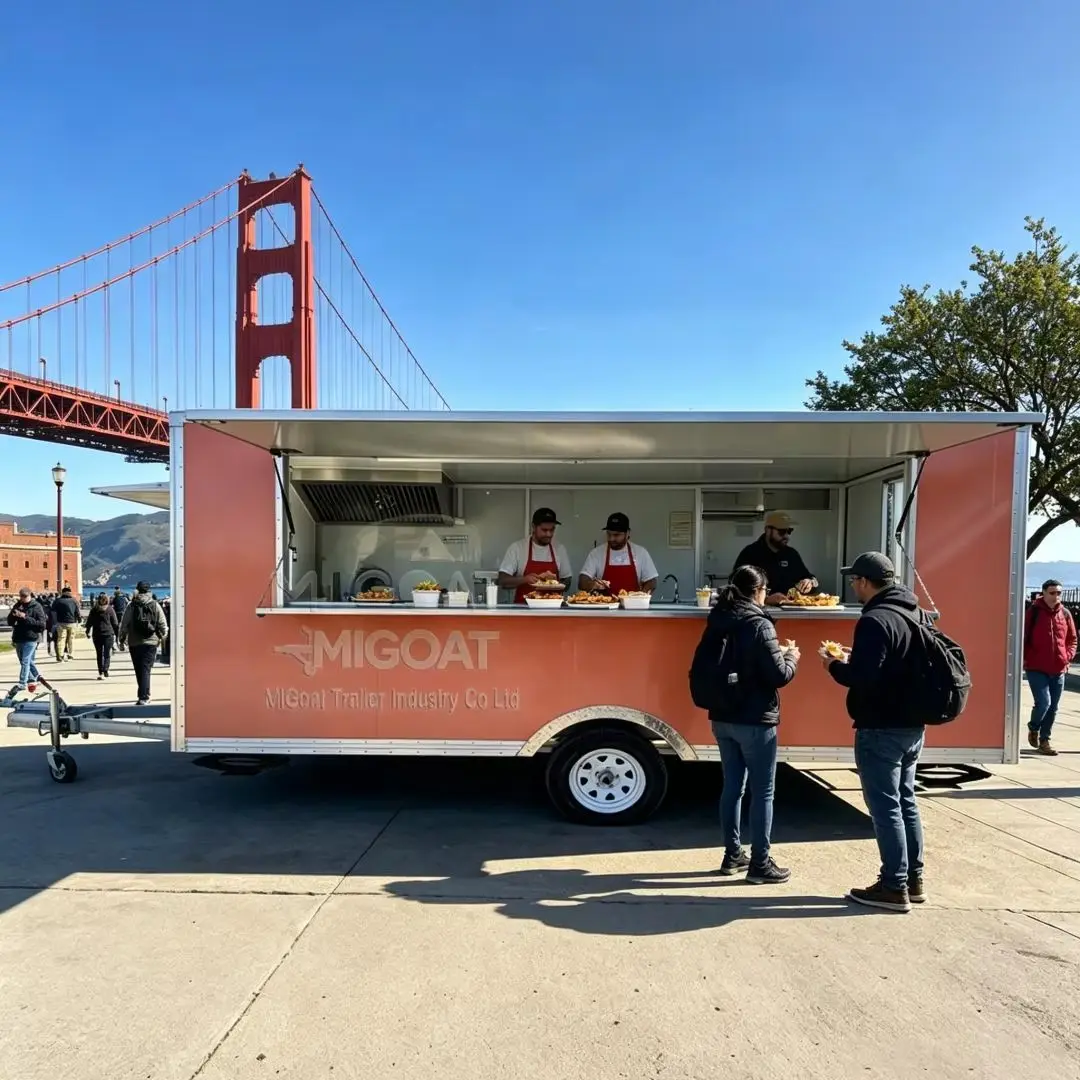 Terracotta Food Trailer Custom Brand Mobile Cart for Hot Dog Fried Food Park Farmers Market & Street Business
Terracotta Food Trailer Custom Brand Mobile Cart for Hot Dog Fried Food Park Farmers Market & Street Business