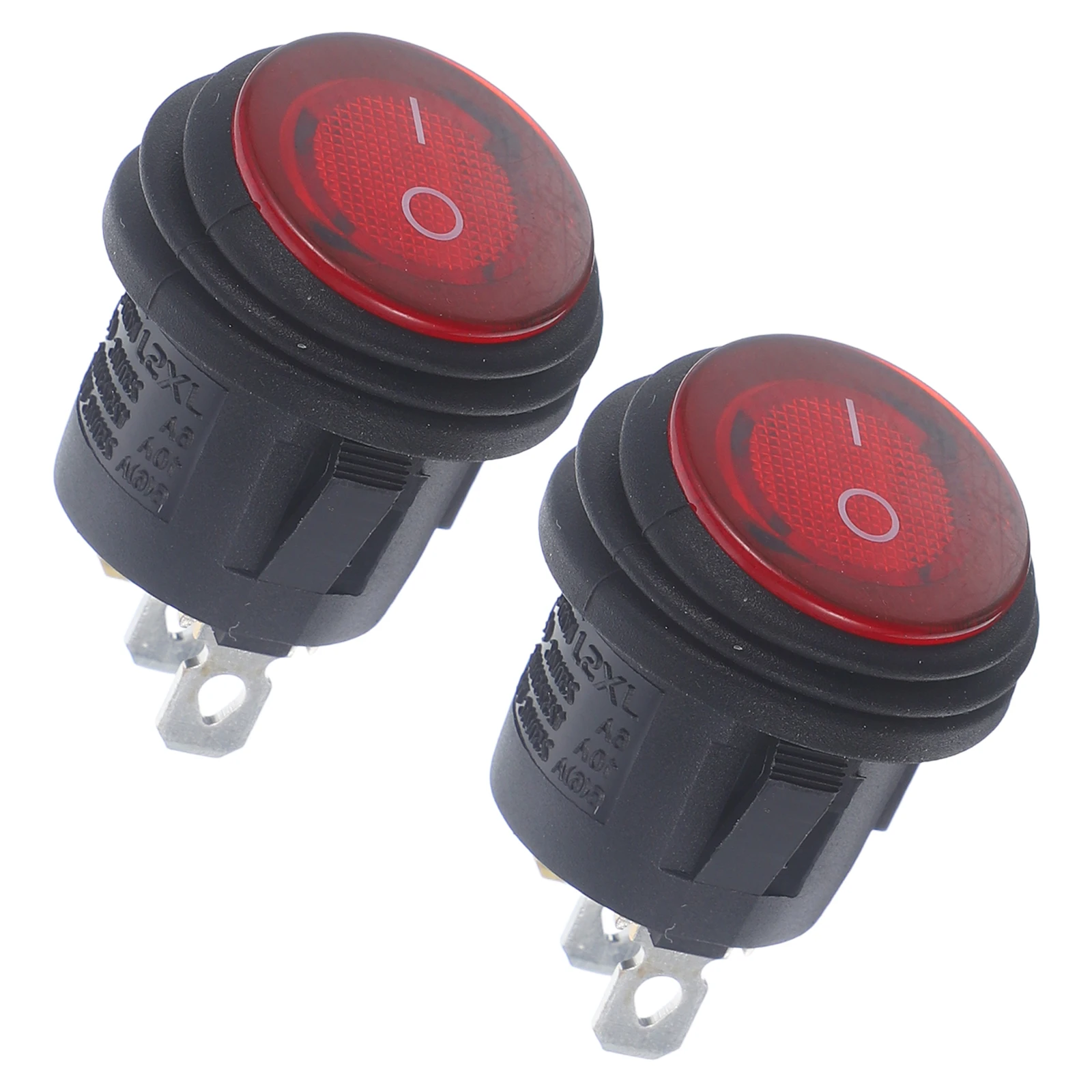 2pcs Waterproof Red Light Toggle Switch 3 Pin 12V24V Universal Round Rocker Switch Heavy Duty Car Boat Marine Auto
2pcs Waterproof Red Light Toggle Switch 3 Pin 12V24V Universal Round Rocker Switch Heavy Duty Car Boat Marine Auto