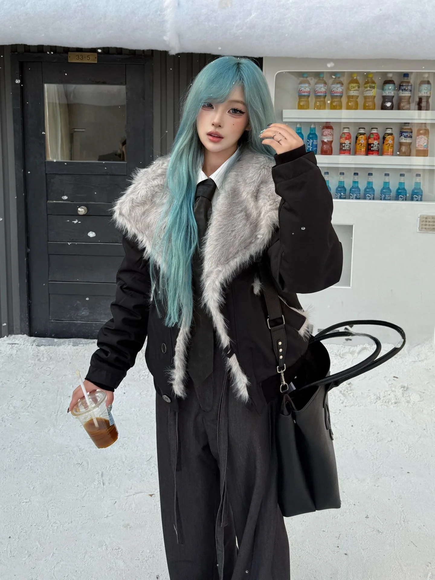 American Sle Retro High-End Cleanfit Fur Collar ort Wide Cotton Jaet ex Faionable Versatile Winter Coat
American Sle Retro High-End Cleanfit Fur Collar ort Wide Cotton Jaet ex Faionable Versatile Winter Coat