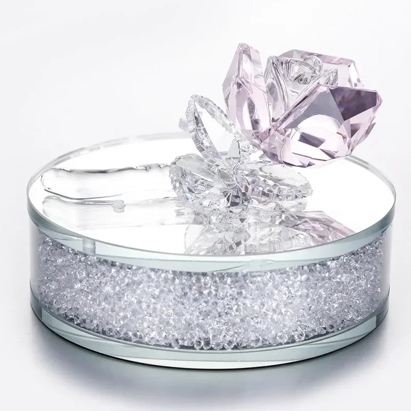 Crystal Rose Ornament with Diamond Base Creative Desktop Car Ornament Birthday Gift Home Accessories Office Decoration
Crystal Rose Ornament with Diamond Base Creative Desktop Car Ornament Birthday Gift Home Accessories Office Decoration