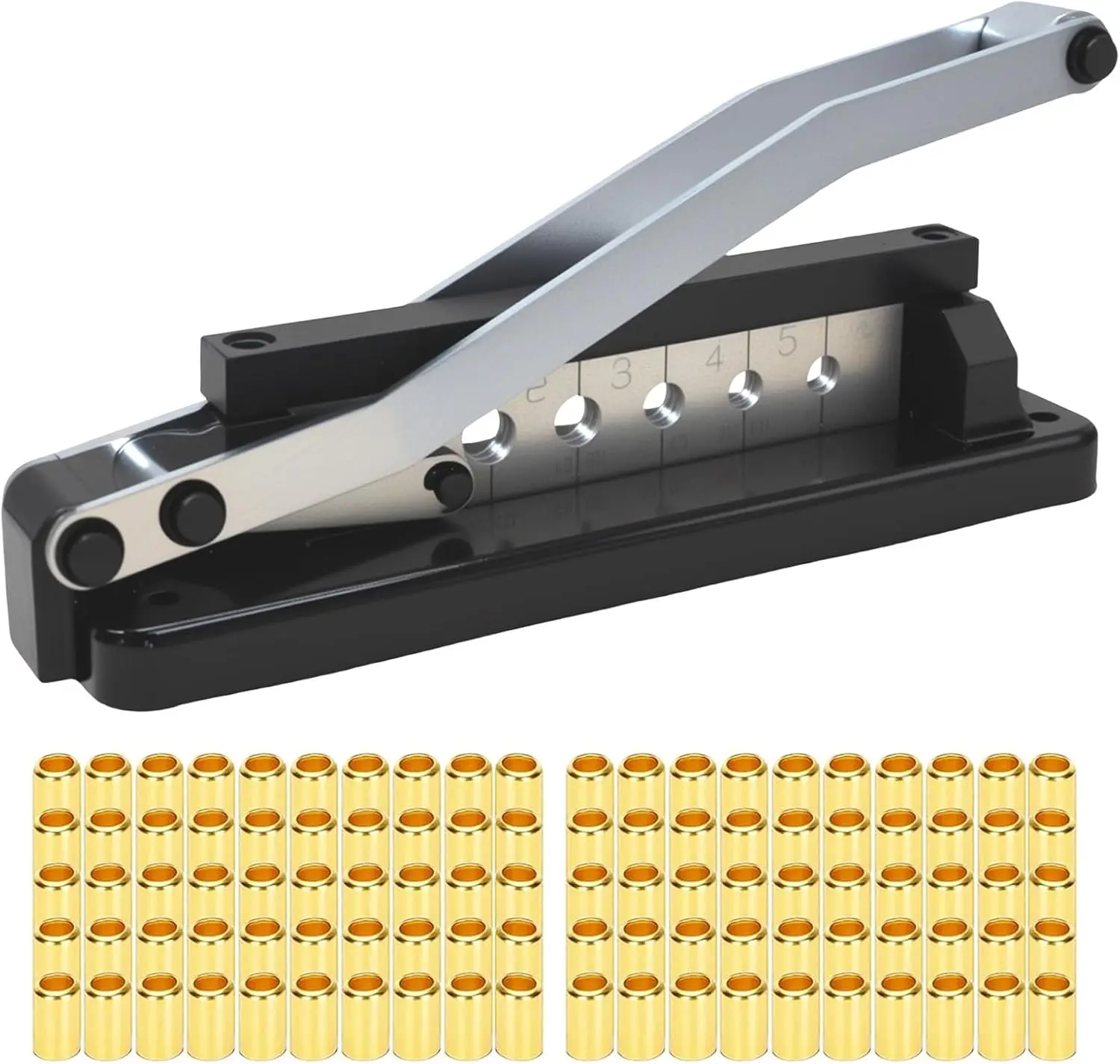 American Standard Hose Crimper Kit with 100PK Ferrules for 1/4', 5/16', 3/8' PVC/Rubber Hoses
American Standard Hose Crimper Kit with 100PK Ferrules for 1/4', 5/16', 3/8' PVC/Rubber Hoses