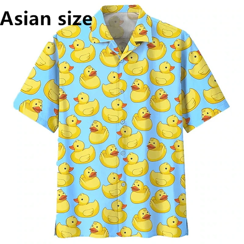 Hawaiian Casual Shirt For Men Women 3D Printed Duck Graphic Men Buttoned Lapel Top Summer Casual Vacation Short Sleeves Blouse
Hawaiian Casual Shirt For Men Women 3D Printed Duck Graphic Men Buttoned Lapel Top Summer Casual Vacation Short Sleeves Blouse