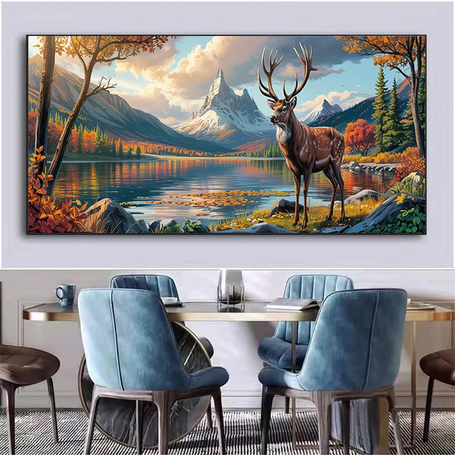 5D DIY Diamond Painting Kit New Mountain Range Lake Animal Deer Landscape Cross Stitch Diamond Embroidery Picture Mosaic Art
5D DIY Diamond Painting Kit New Mountain Range Lake Animal Deer Landscape Cross Stitch Diamond Embroidery Picture Mosaic Art