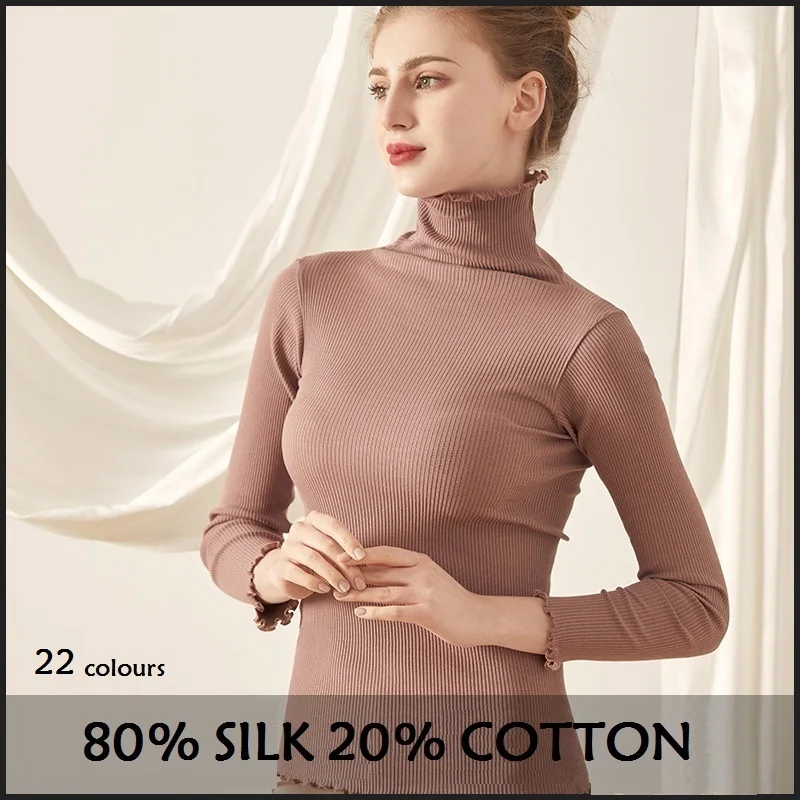 80 silk 20 cotton fashion women turtleneck top womens tops pullover long sleeve clothes cute green sweater luxury knit sexy fall
80 silk 20 cotton fashion women turtleneck top womens tops pullover long sleeve clothes cute green sweater luxury knit sexy fall