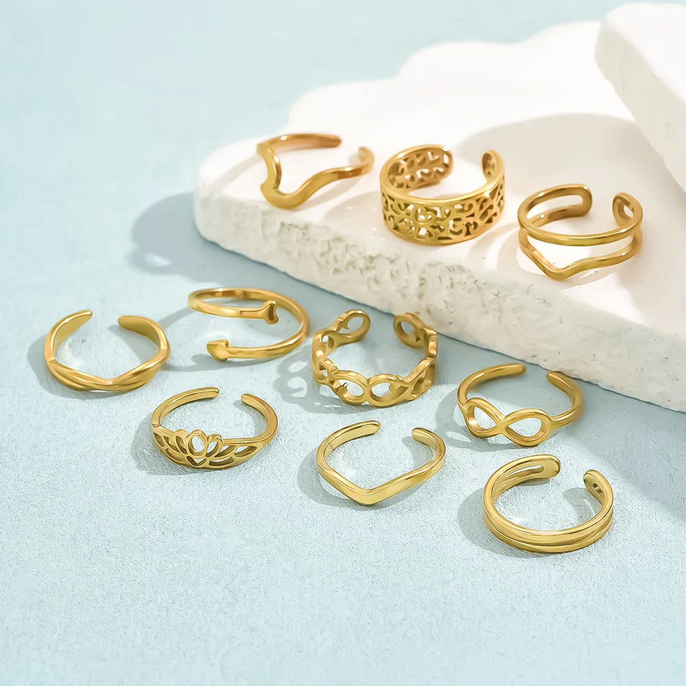 10pcs Elegant and Stylish Beach Foot Rings - Adjustable Open Design, Stainless Steel with Cubic Zirconia,
10pcs Elegant and Stylish Beach Foot Rings - Adjustable Open Design, Stainless Steel with Cubic Zirconia,