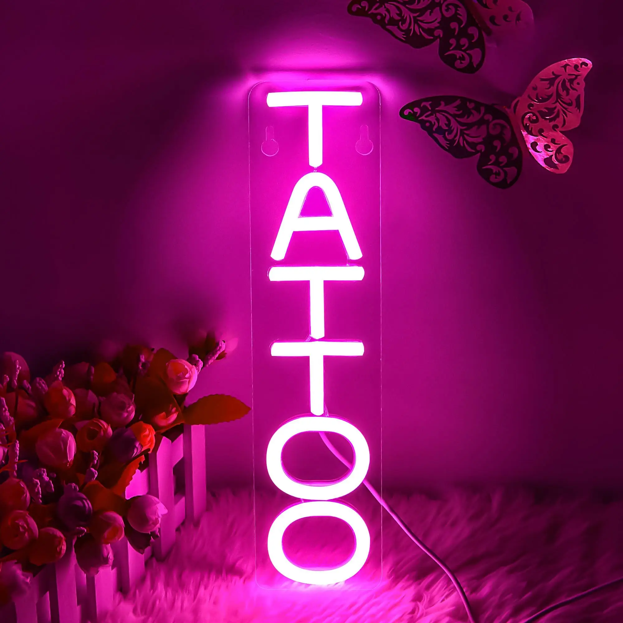 TATTOO LED neon sign - tattoo art, USB powered with dimmable switch, suitable for tattoo parlors, bars and party decorations
TATTOO LED neon sign - tattoo art, USB powered with dimmable switch, suitable for tattoo parlors, bars and party decorations