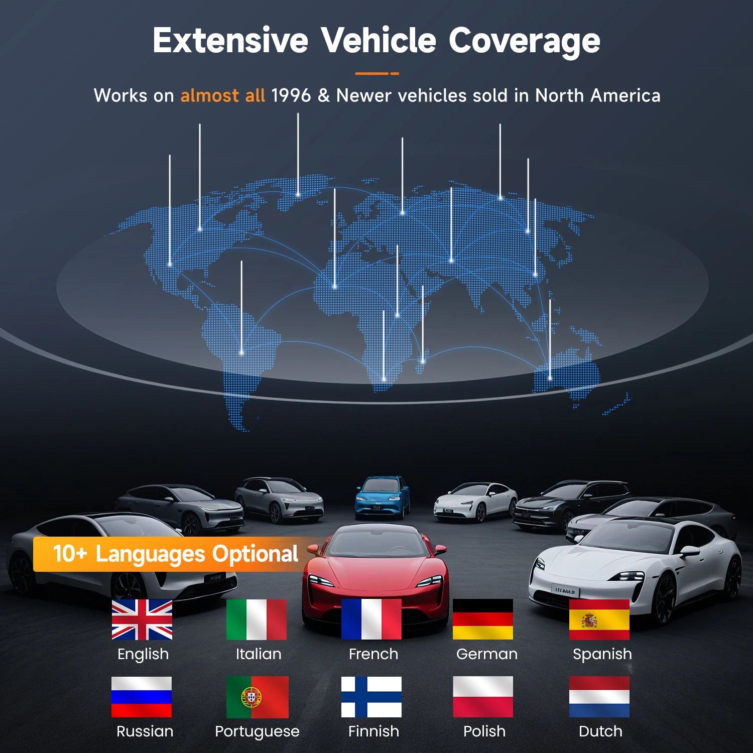 Professional Automotive Code Reader Multi-language ANCEL AD410 EOBD Digital Diagnostic Tool Scanner Car Fault For universal cars
Professional Automotive Code Reader Multi-language ANCEL AD410 EOBD Digital Diagnostic Tool Scanner Car Fault For universal cars