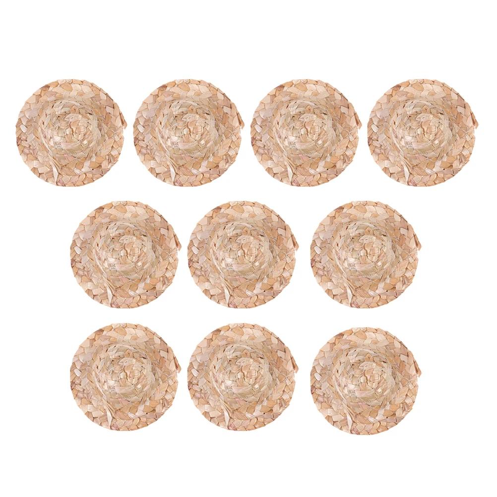 20pcs Handmade Mini Straw Hat Creative Hand-woven Dolls Delicate Decor Straw Hats Dollhouse Ornament Weaved Small Straw Hat
20pcs Handmade Mini Straw Hat Creative Hand-woven Dolls Delicate Decor Straw Hats Dollhouse Ornament Weaved Small Straw Hat