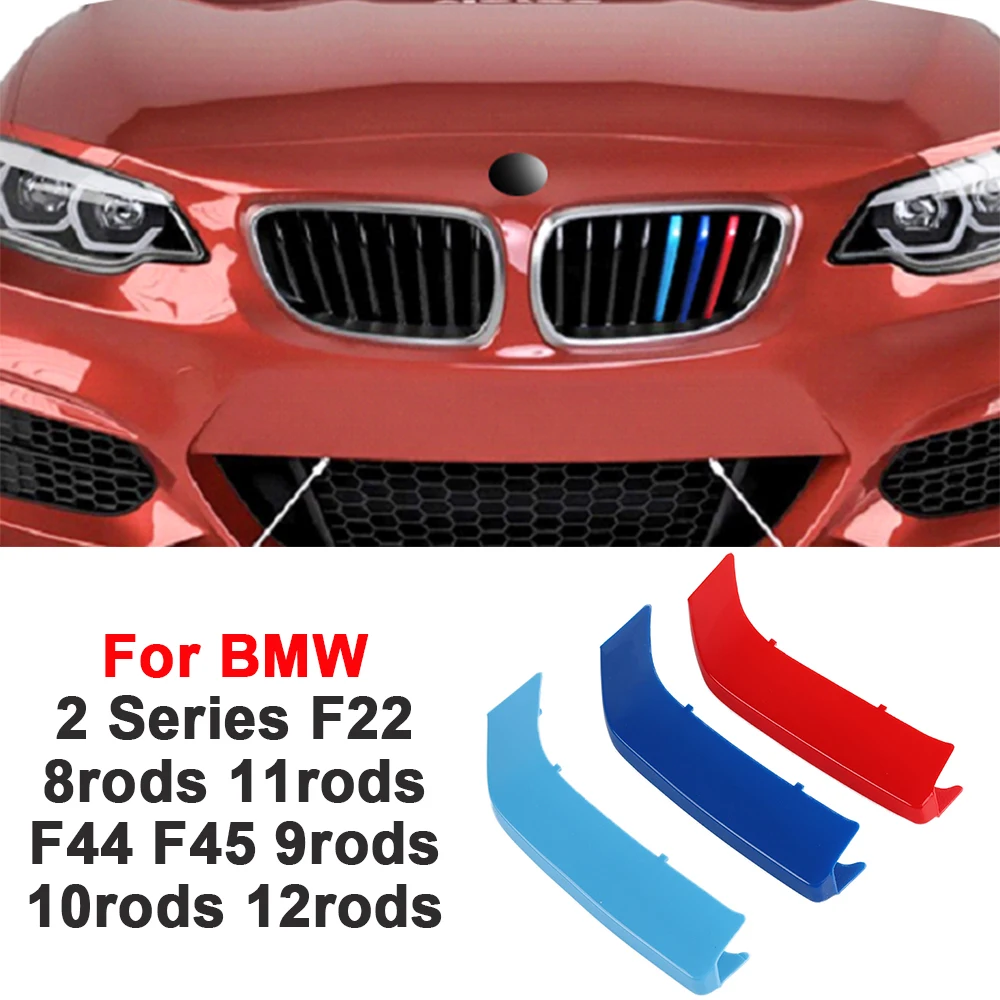 3pcs Front Grille Trim Strip Modifi For BMW 2 Series F22 8rods 11rods 2014-2019 F44 2021-2023 F45 9rods 10rods 12rods 2014-2020
3pcs Front Grille Trim Strip Modifi For BMW 2 Series F22 8rods 11rods 2014-2019 F44 2021-2023 F45 9rods 10rods 12rods 2014-2020
