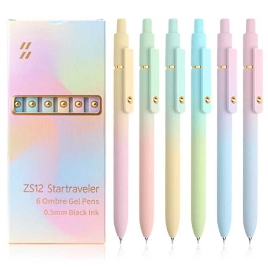 Gel Pens 0.5mm Quick Dry Ink Pens Fine Point Smooth Writing Pens, Cute Office and School Supplies Gifts for Women Teacher Stude
Gel Pens 0.5mm Quick Dry Ink Pens Fine Point Smooth Writing Pens, Cute Office and School Supplies Gifts for Women Teacher Stude