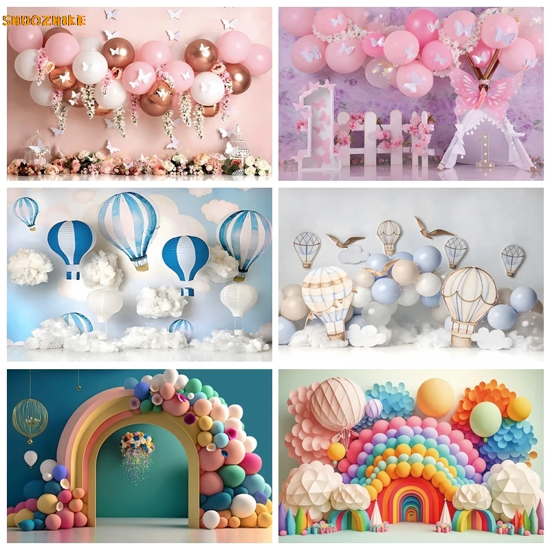 Customized Baby Birthday Party Backdrop Colorful Balloon Girl Boy Cake Smash Photography Background for Photo Studio Props
Customized Baby Birthday Party Backdrop Colorful Balloon Girl Boy Cake Smash Photography Background for Photo Studio Props