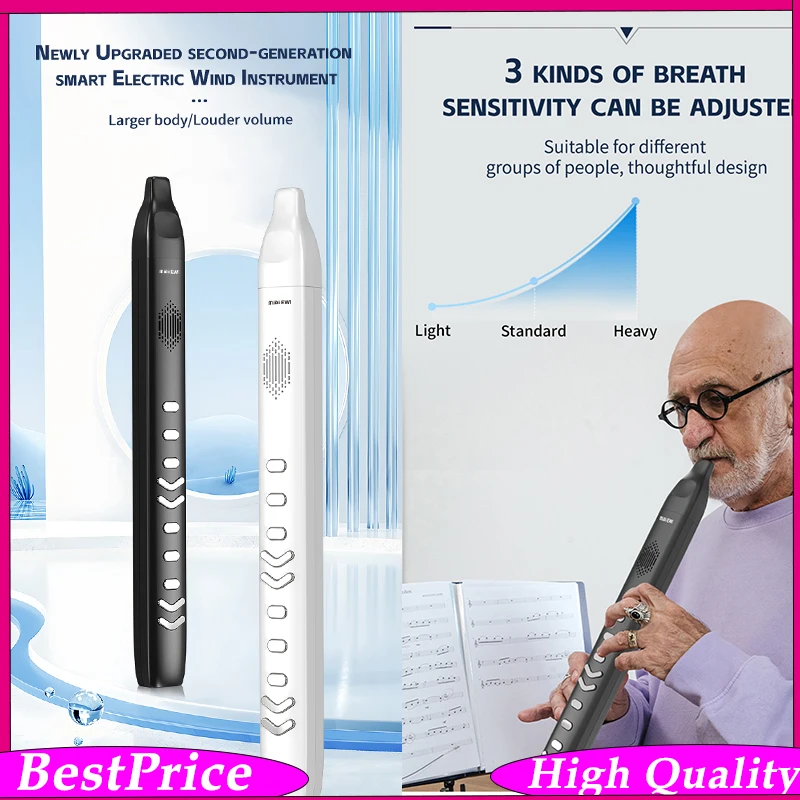  DC06 Electronic Wind Instrument – Portable Digital EWI with 10 Tones, 2 Fingerings, Breath Sensitivity Adjustment Wireless MID
DC06 Electronic Wind Instrument – Portable Digital EWI with 10 Tones, 2 Fingerings, Breath Sensitivity Adjustment Wireless MID