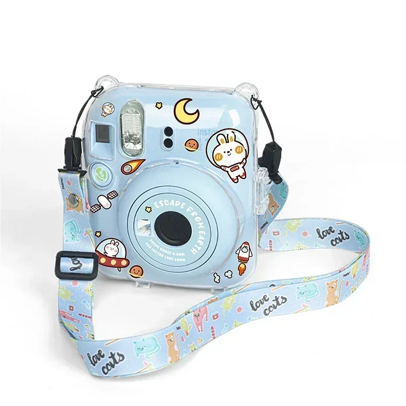 For Fujifilm Instax Mini 12 Transparent Camera Case Protective Carry Bag Cover with Shoulder Strap Storage Bag
For Fujifilm Instax Mini 12 Transparent Camera Case Protective Carry Bag Cover with Shoulder Strap Storage Bag