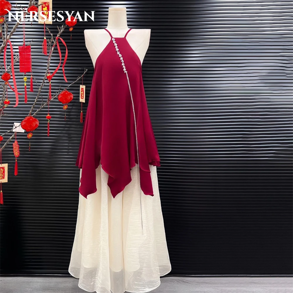 Nersesyan Mix Colors Glitter Formal Evening Dresses Halter A-Line Sleeveless Prom Dress Ruffles Backless Wedding Party Gowns
Nersesyan Mix Colors Glitter Formal Evening Dresses Halter A-Line Sleeveless Prom Dress Ruffles Backless Wedding Party Gowns