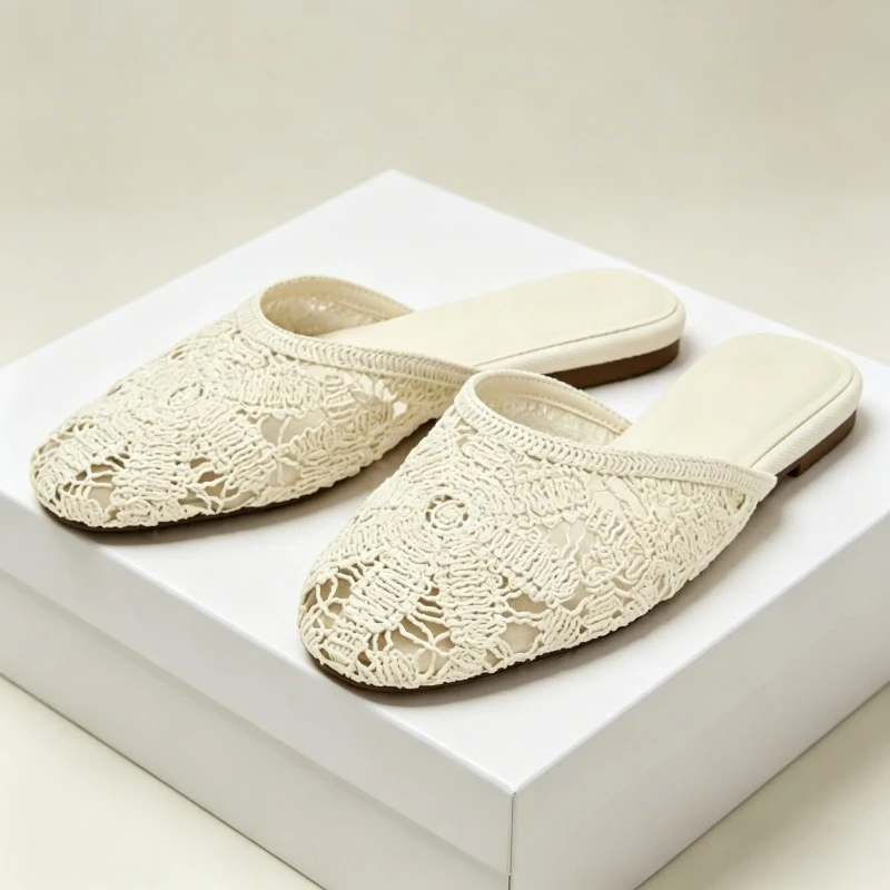 Embroidered Flat Women's Slippers Summer 2026 Comfortable Hollow Non-slip House Slides Shoes Brand Mesh Mules Sandals for Women
Embroidered Flat Women's Slippers Summer 2026 Comfortable Hollow Non-slip House Slides Shoes Brand Mesh Mules Sandals for Women