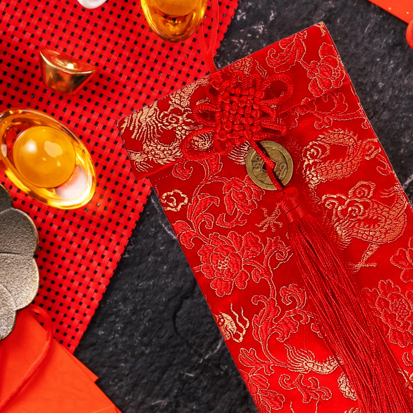 6 Pcs Chinese Knot Red Envelope Wedding New Year Decorations Cloth Bags Lucky Money Packets Portable Festive Gift
6 Pcs Chinese Knot Red Envelope Wedding New Year Decorations Cloth Bags Lucky Money Packets Portable Festive Gift