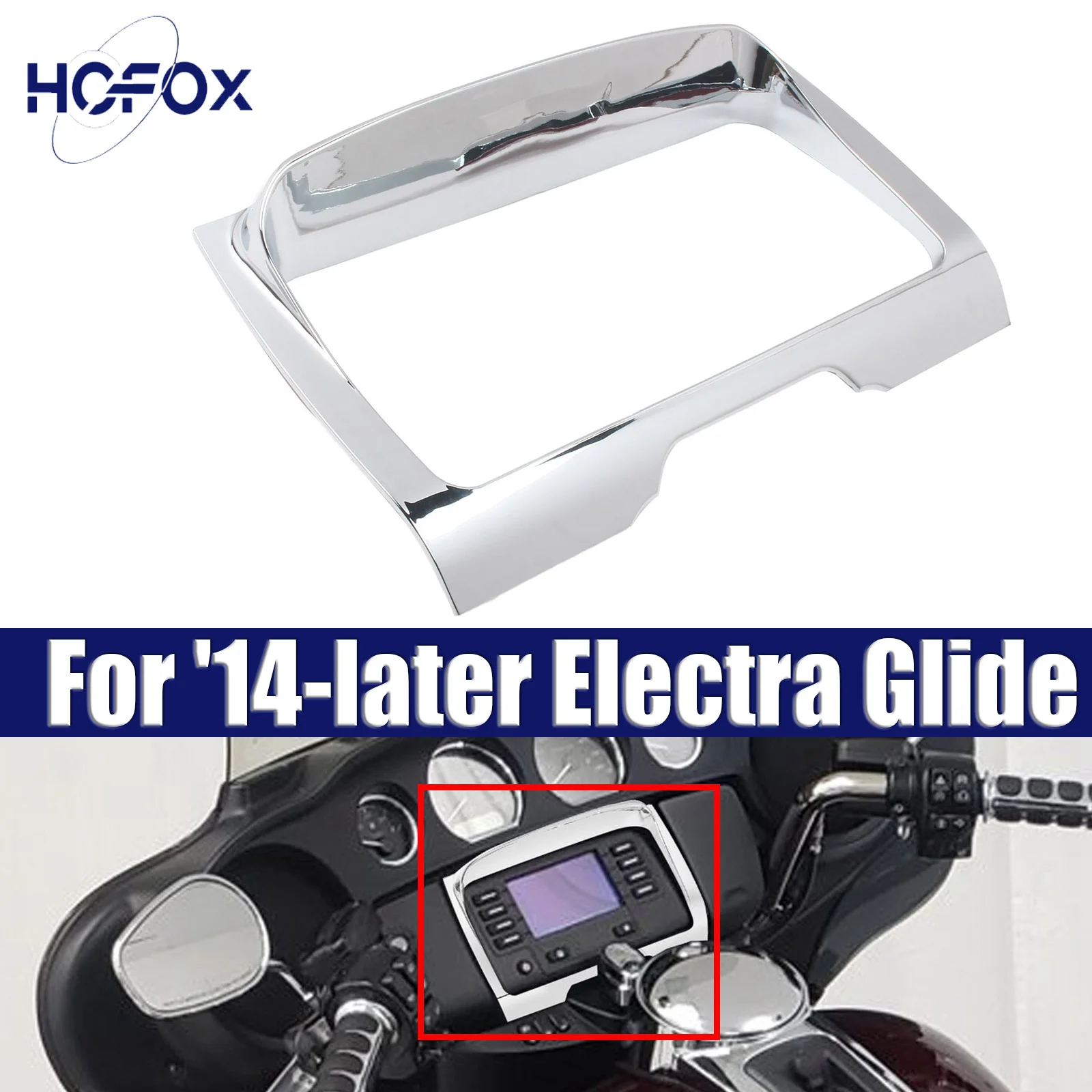 For Harley Street Glide 2014-up Chrome Radio Trim Bezel Center Stereo Accent
For Harley Street Glide 2014-up Chrome Radio Trim Bezel Center Stereo Accent