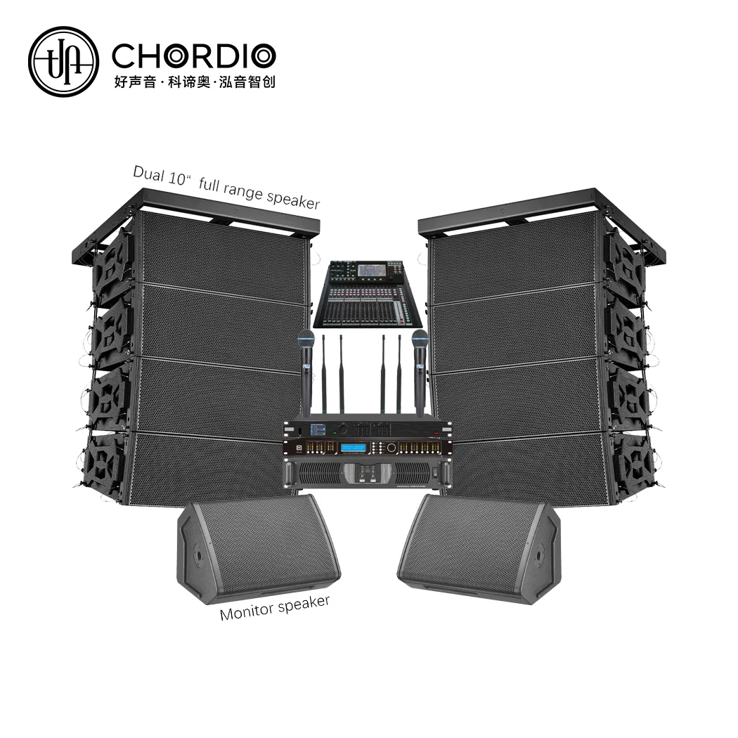 CHORDIO Dual 12 Inch 3-way Line Array Speaker Outdoor Professional Sound System,sound Equipment Set Customize for Outdoor Show
CHORDIO Dual 12 Inch 3-way Line Array Speaker Outdoor Professional Sound System,sound Equipment Set Customize for Outdoor Show