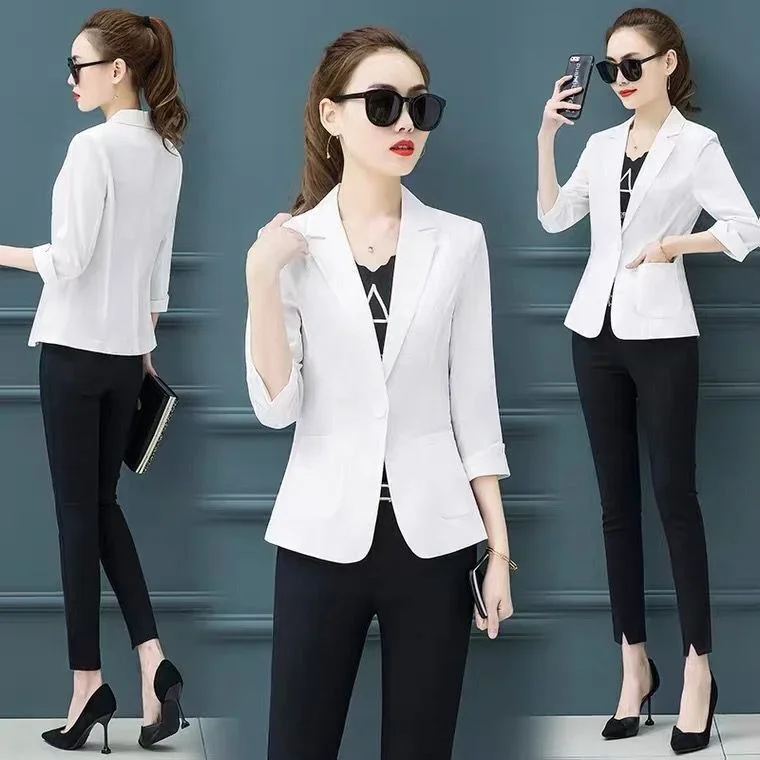Small Women's Short 2023 Summer Small Casual Jacket Women's Thin Two Piece plus Size Clothes for Women Pant Sets
Small Women's Short 2023 Summer Small Casual Jacket Women's Thin Two Piece plus Size Clothes for Women Pant Sets
