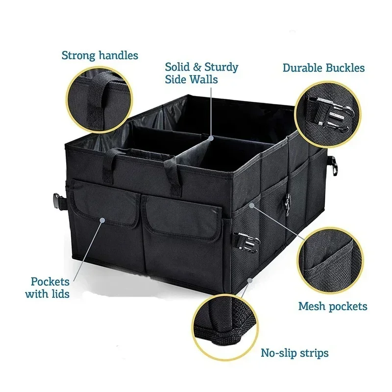 Large capacity trunk car folding bag, environmentally friendly and durable car storage box, camping car storage box
Large capacity trunk car folding bag, environmentally friendly and durable car storage box, camping car storage box