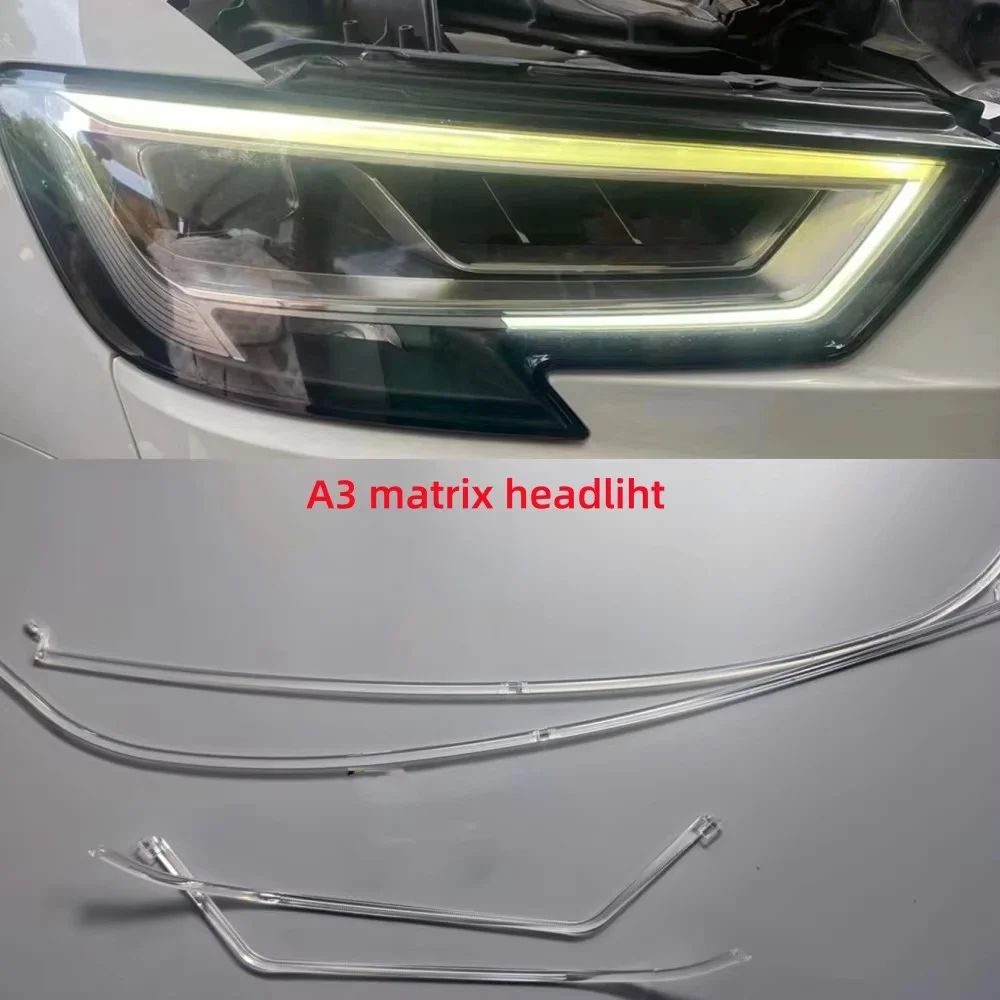 NEW Headlight DRL Tube Light Bars Acrylic tube LED Fiber For XENON & LED & MATRIX Headlight For AUDI A3 S3 2017 2018 2019
NEW Headlight DRL Tube Light Bars Acrylic tube LED Fiber For XENON & LED & MATRIX Headlight For AUDI A3 S3 2017 2018 2019