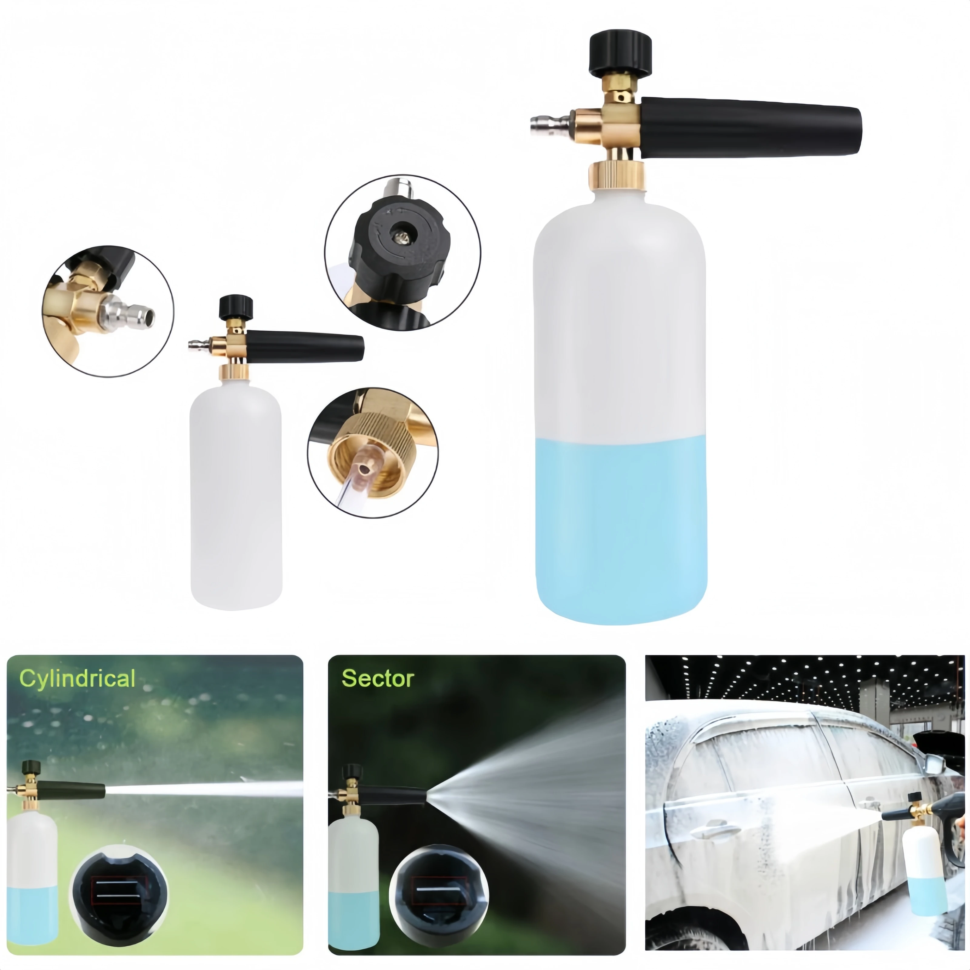 1L Car Wash Foam Gun High Pressure Soap Foamer Sprayer with 1 4 Quick Connector Adjustable for Pressure Washer Cleaning Tool
1L Car Wash Foam Gun High Pressure Soap Foamer Sprayer with 1 4 Quick Connector Adjustable for Pressure Washer Cleaning Tool