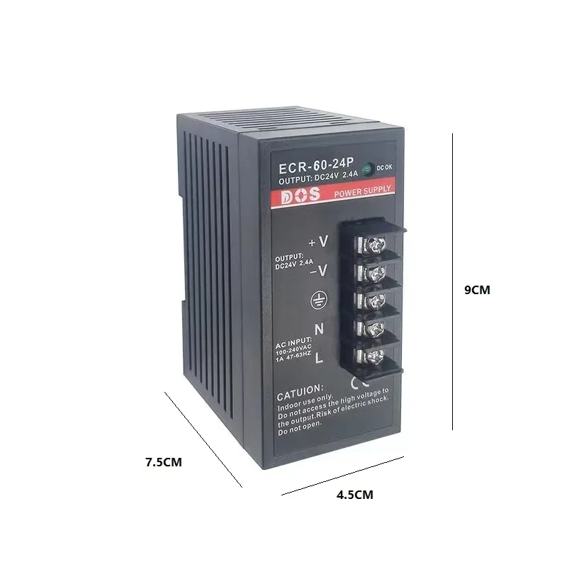 Импульсный источник питания на DIN-рейку, вход трансформатора AC100-240V, 50C/60HZ, выход 24 В постоянного тока, 60 Вт/24 В/2,5 А
Импульсный источник питания на DIN-рейку, вход трансформатора AC100-240V, 50C/60HZ, выход 24 В постоянного тока, 60 Вт/24 В/2,5 А