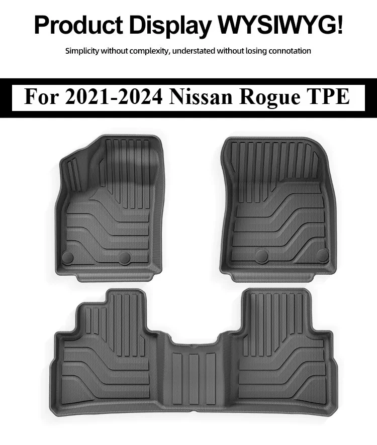 3PCS/SET for 2021-2024 Nissan Rogue TPE Car Floor Mats Foot Set Pads All Weather Waterproof Auto Accessories
3PCS/SET for 2021-2024 Nissan Rogue TPE Car Floor Mats Foot Set Pads All Weather Waterproof Auto Accessories