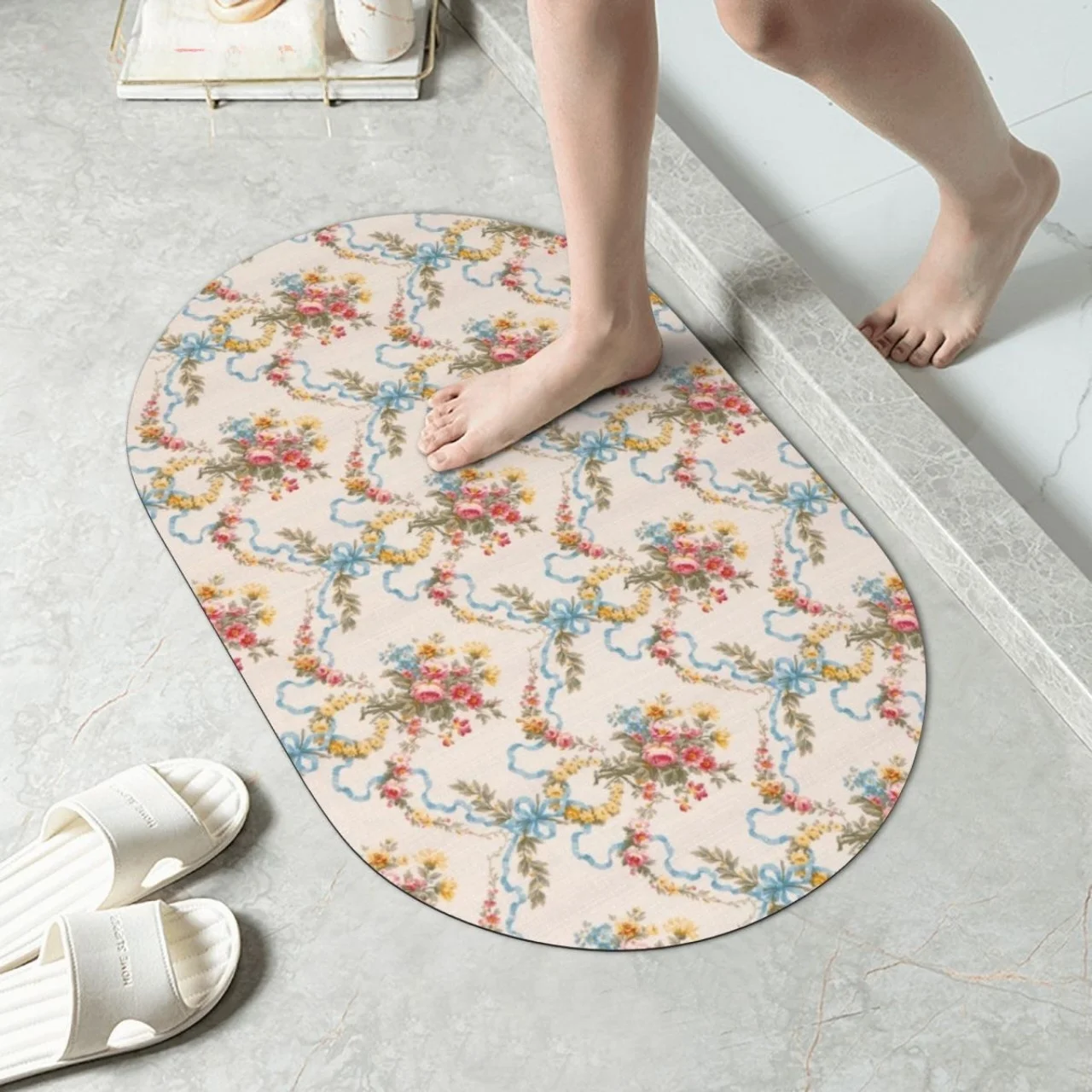 Water Absorbent Floral Dia Mud Door Mat Anti-Slip Batoom Entrance Home Floor Mat American Country Sle Printed Crt
Water Absorbent Floral Dia Mud Door Mat Anti-Slip Batoom Entrance Home Floor Mat American Country Sle Printed Crt