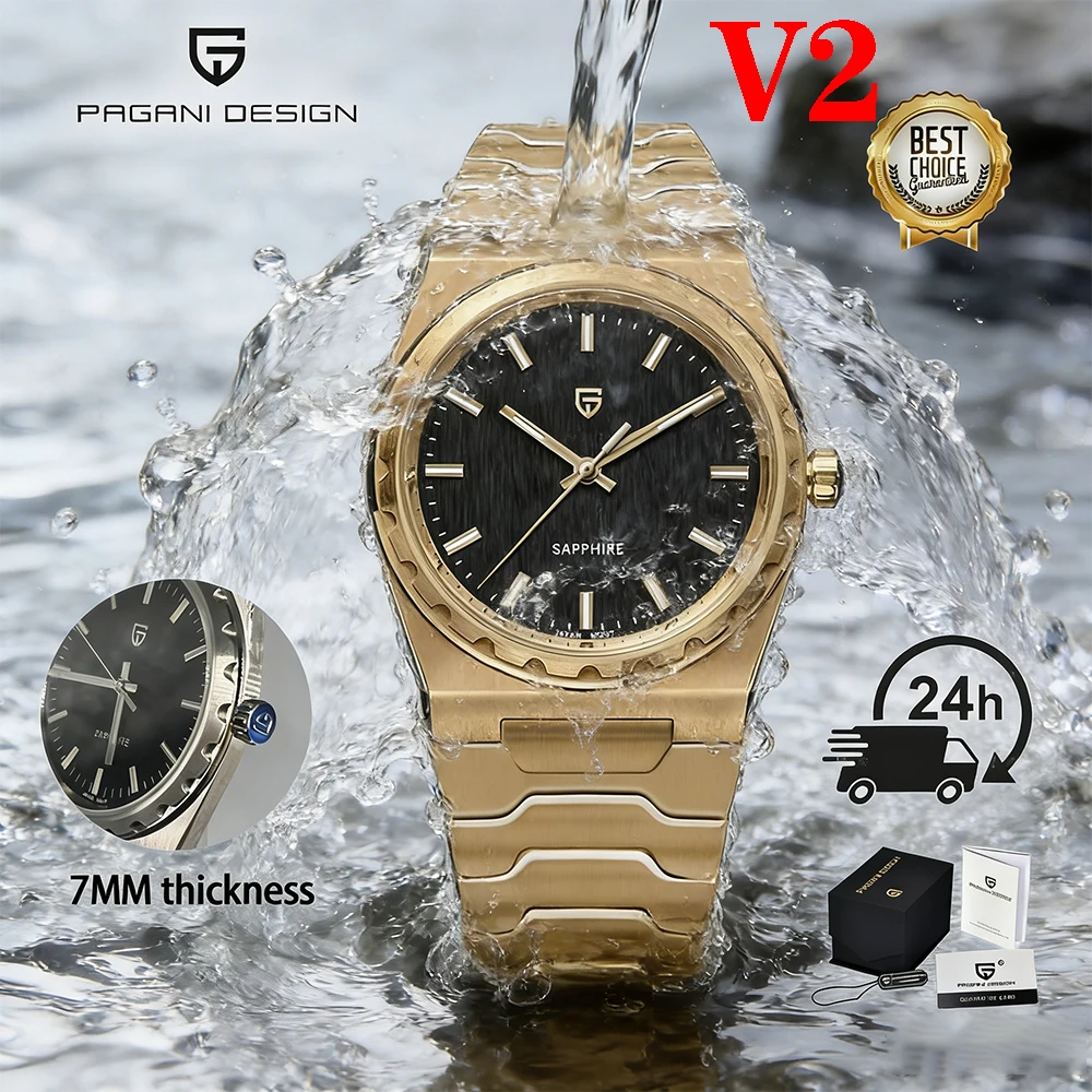 PAGANI DESIGN 2026 new top VJ21 thin 7MM quartz men watch V2 sapphire stainless steel waterproof C3 reloj hombre gift top grade
PAGANI DESIGN 2026 new top VJ21 thin 7MM quartz men watch V2 sapphire stainless steel waterproof C3 reloj hombre gift top grade