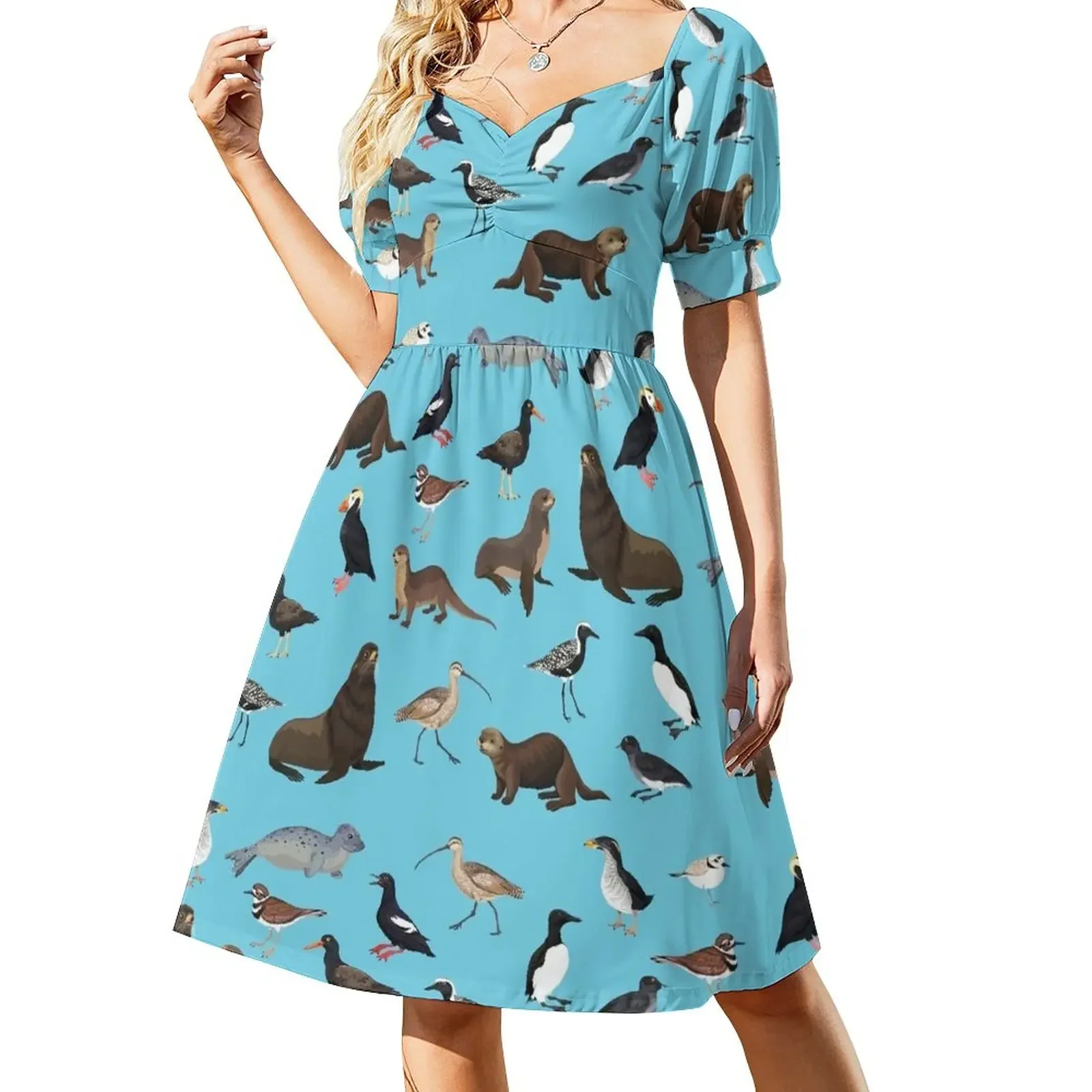 Birds + Mammals Short-Sleeved Dress elegant party dress for women 2025 chic and elegant woman dress vintage
Birds + Mammals Short-Sleeved Dress elegant party dress for women 2025 chic and elegant woman dress vintage