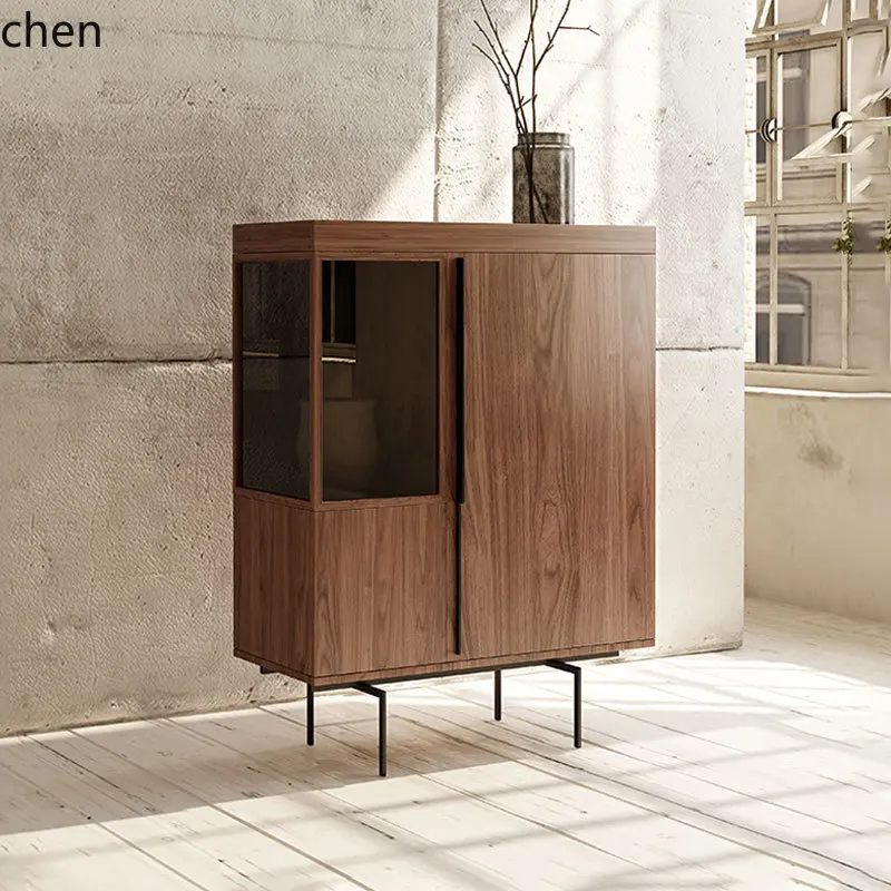 HSN walnut wine cabinet light luxury high-end dining side cabinet living room wall storage cabinet
HSN walnut wine cabinet light luxury high-end dining side cabinet living room wall storage cabinet