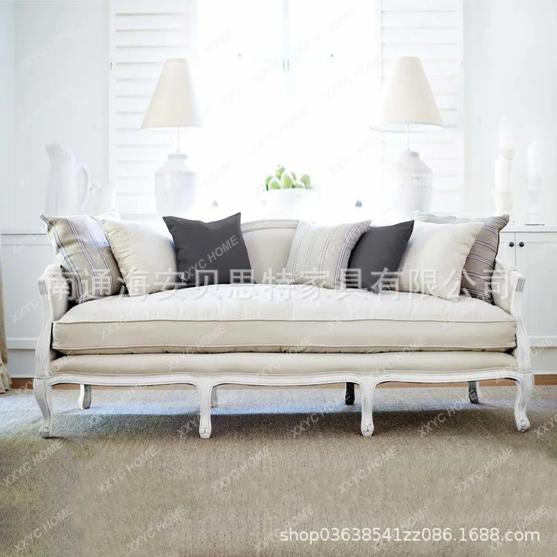 L light luxury living room solid wood fabric sofa retro carved furniture
L light luxury living room solid wood fabric sofa retro carved furniture