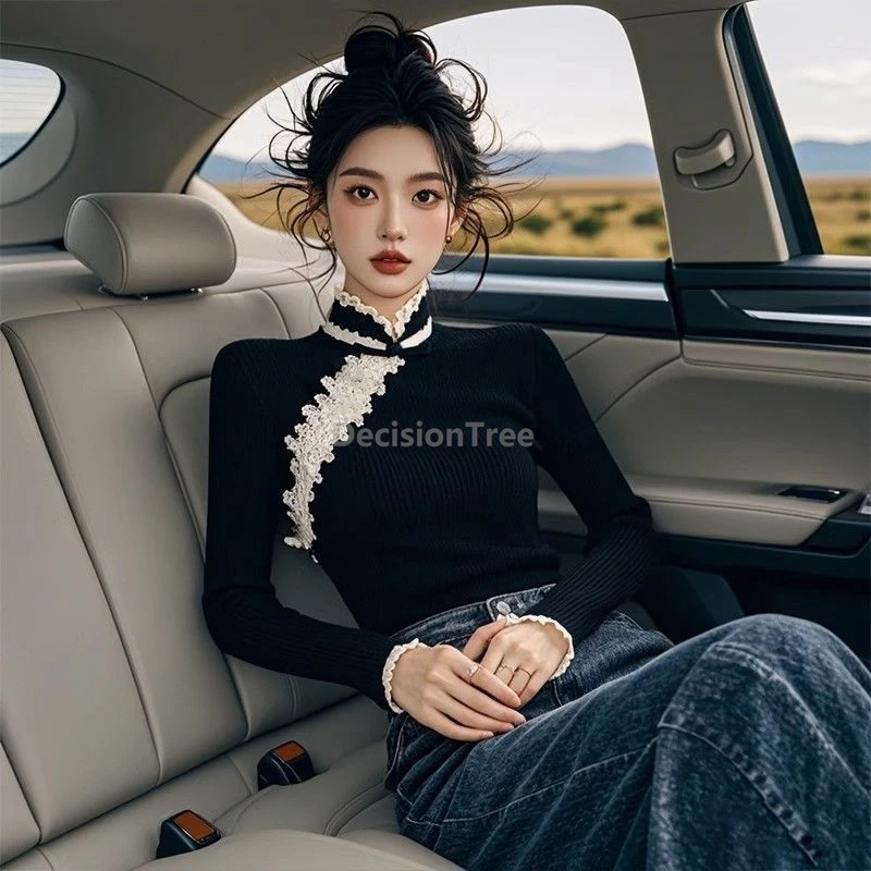 Новая блузка-ципао 2026 года в китайском стиле с воротником-стойкой, на пуговицах, с кружевными вставками, модная, элегантная, приталенная, стройнящая фигуру
Новая блузка-ципао 2026 года в китайском стиле с воротником-стойкой, на пуговицах, с кружевными вставками, модная, элегантная, приталенная, стройнящая фигуру