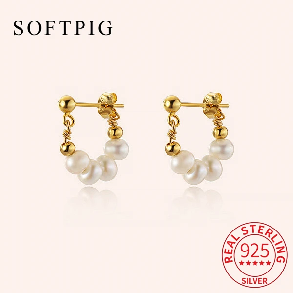 SOFTPIG Real 925 Sterling Silver Pearl Chain Stud Earrings For Charming Charm Women Cute Fine Jewelry Minimalist Accessories
SOFTPIG Real 925 Sterling Silver Pearl Chain Stud Earrings For Charming Charm Women Cute Fine Jewelry Minimalist Accessories