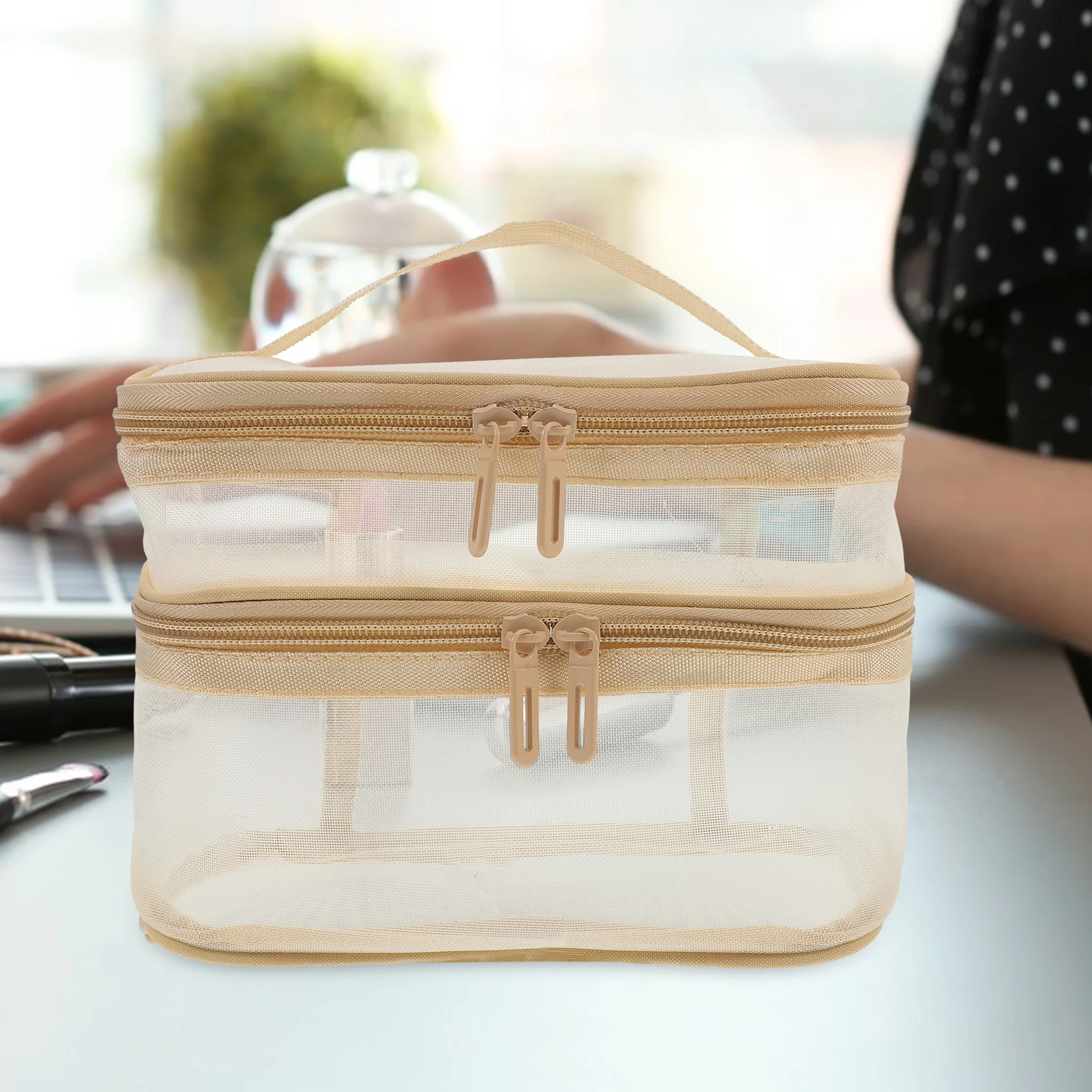 Double Layer Travel Makeup Pouch Bag Toiletry Bag Portable Makeup Pouch Organizer For Women Travel Storage Pink
Double Layer Travel Makeup Pouch Bag Toiletry Bag Portable Makeup Pouch Organizer For Women Travel Storage Pink